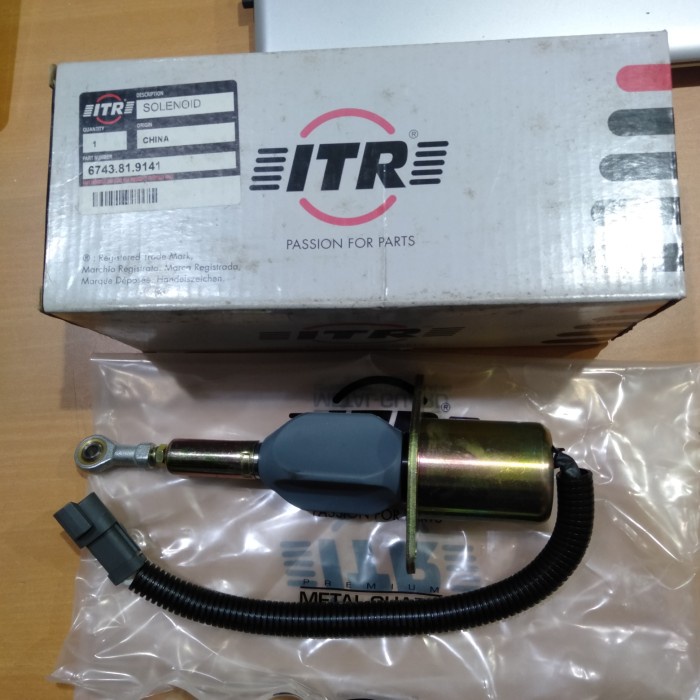 [Original] Pc300-7 Pc360-7 Fuel Off Stop Solenoid Pn 6743-81-9141 Merk Itr Diskon