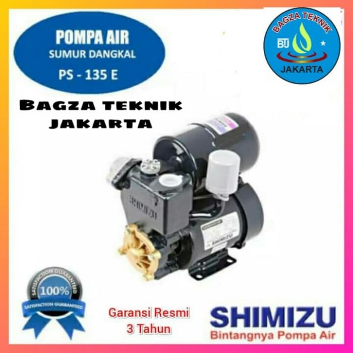 [Ori] 0123 Mesin Pompa Air Shimizu Ps.135E Otomatis Pompa Air Shimizu 125Wat Berkualitas