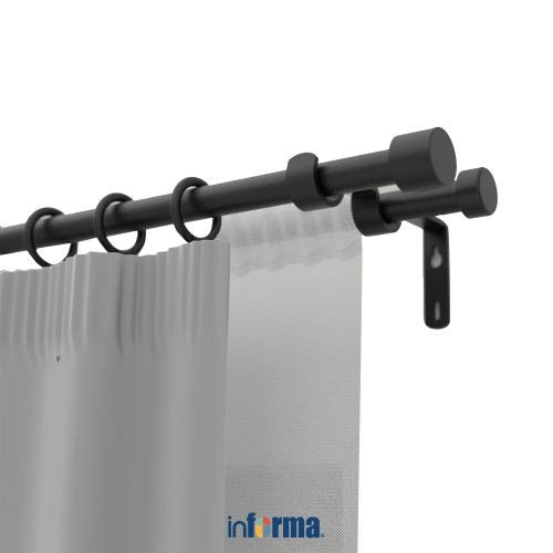 Informa - Informa 130-250 Cm Rel Gorden Double Stud - Hitam