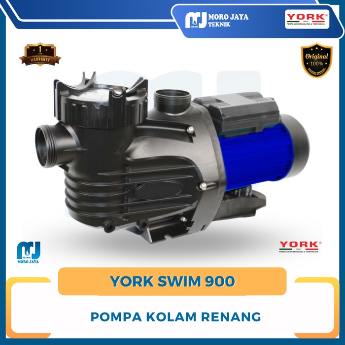 [New] Pompa Kolam Renang York 12Hp York Swim 900 Watt 1 1/2 Inch Italy Terbaru