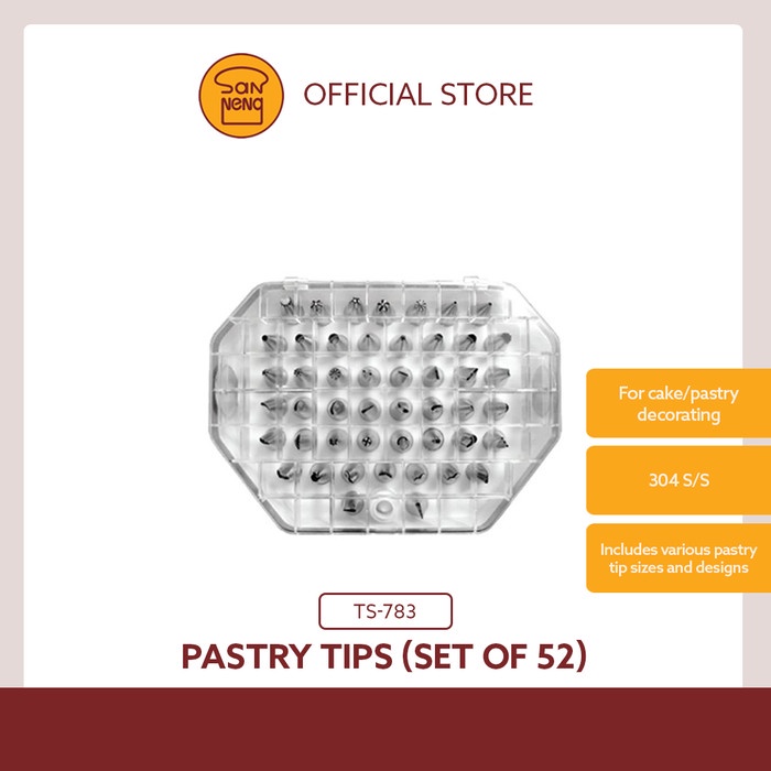 

[Baru] Sanneng Ts- 783 - Pastry Tips 52Pcs/Set Korea / Spuit Buttercream Berkualitas