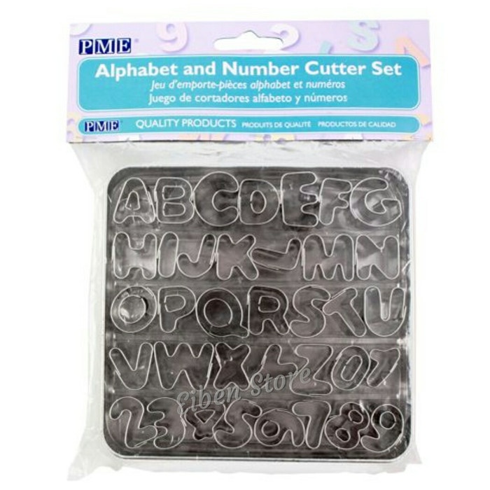 

[Baru] Pme Alphabet Number Cutter Stainless Set Fondant And Gumpaste Terbatas