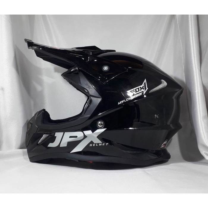 ✨Termurah Helm Cross Jpx Warna Hitam Metalik Limited