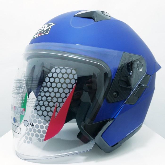 ✨Termurah Rsv Sv300 Half Face Solid Blue Matte Terbaru