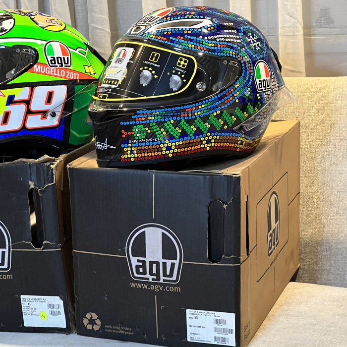 ✨Termurah Cuci Gudang Helm Agv Pista Gpr Carbon Rossi Winter Test 2018 Size Ml Berkualitas