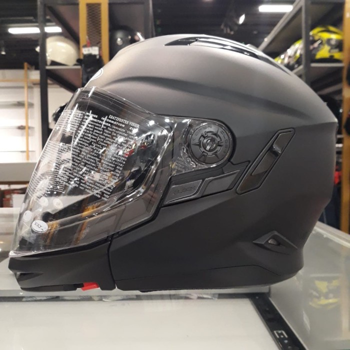 ✨Termurah Zs 613 C Mblk  Helm Zeus Matt Black  Modular Matt Black  Zeus 613C Berkualitas