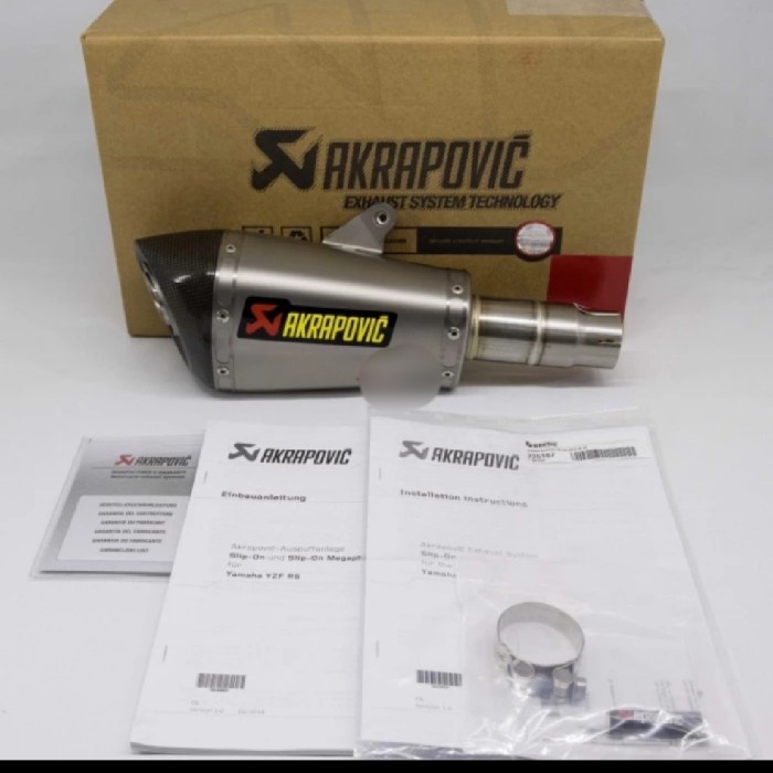 ✨Sale Termurah Knalpot Akrapovic Yamaha Yzf R6 Conical Slip On Original Berkualitas