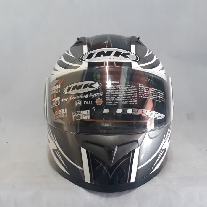 ✨Termurah Helm Ink Cl-1 Motif Black White Silver Diskon