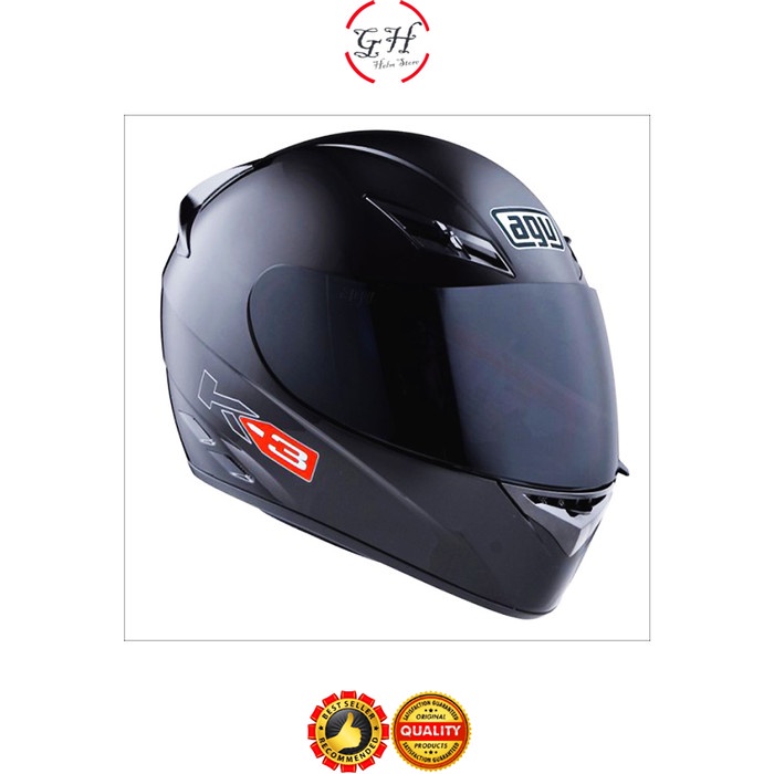 ✨Termurah Helm Agv Full Face / Agv K3 Hitam Berkualitas