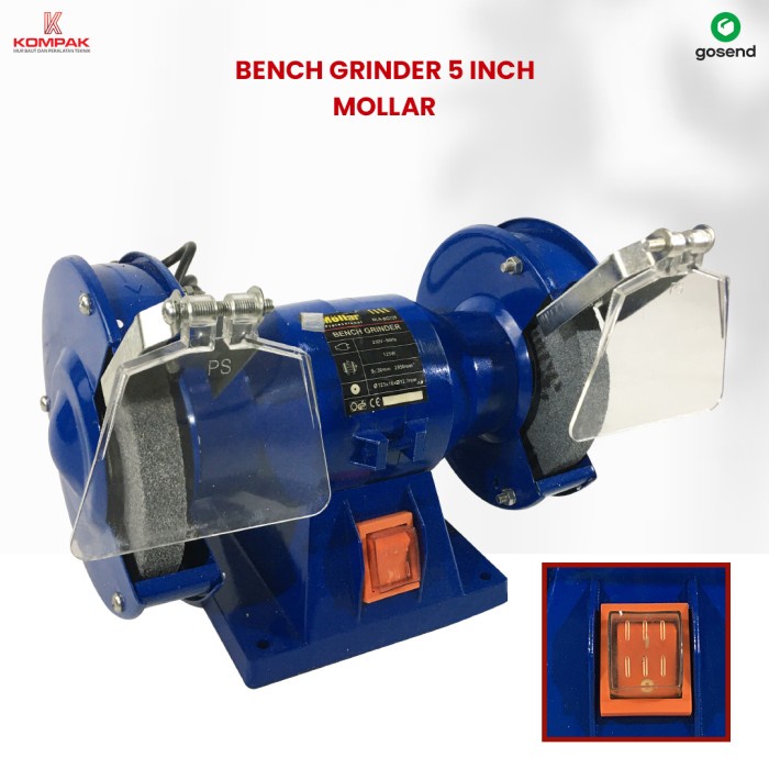 MOLLAR BG-125 Bench grinder Mollar 5" Mesin Gerinda Duduk 5 inch