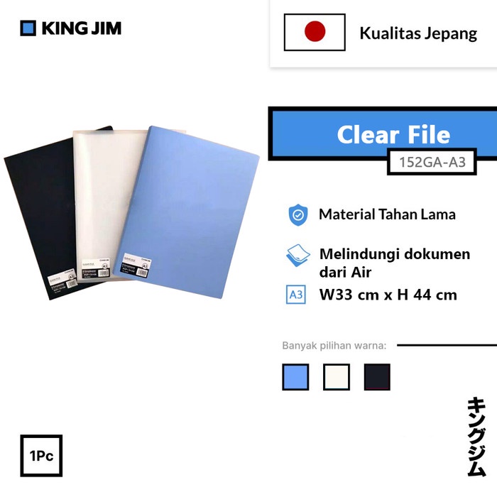 

Promo Clear File Simplease A3 King Jim 152Ga Isi 20 Lembar
