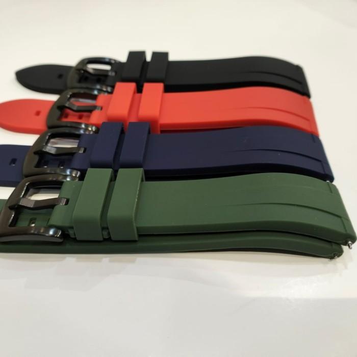 Tali Karet Rubber Strap Lengkung Curved Diver Strap 20Mm 22Mm Premium