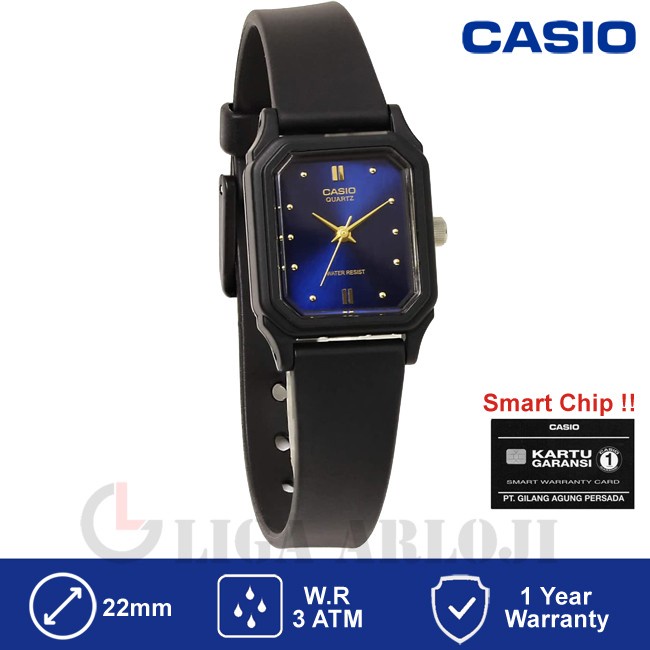 CASIO LQ-142E-2ADF - JAM TANGAN WANITA ANALOG BIRU LQ142 LQ-142E-2A