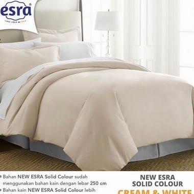 BEDCOVER + SPREI / SEPREI KATUN VISCOSE POLOS CREAM