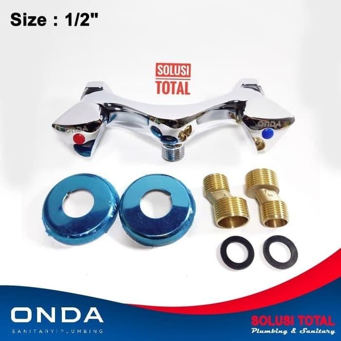 Paket 5 Shower Mandi Onda + Kran Panas Dingin + Seal Tape So 250