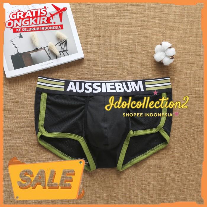 AUSSIEBUM MEN BOXER TRUNK PRIA CELANA DALAM BOXER PRIA BLACK AB01K THE BEST SELLER 