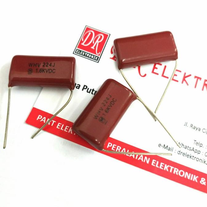 Update Capasitor Kapasitor Milar 224 224J 1600v 1600 volt 220nf 1.6KVDC dre3 Juara