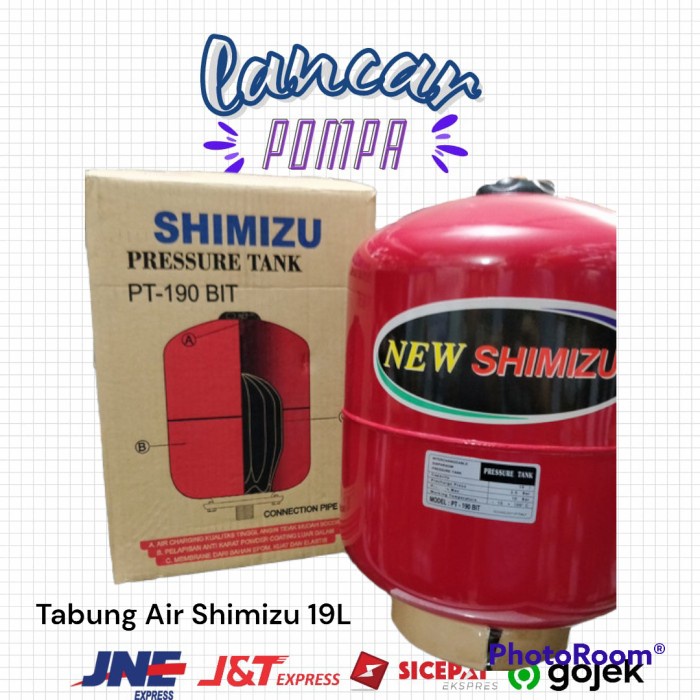 Tabung Pompa Air Shimizu 19L / Tangki Pompa Air Shimizu 19Liter
