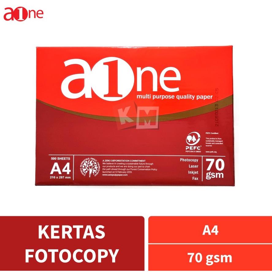 

Best! Kertas Fotocopy HVS Aone A4 70 Gram Gsm Gr 70Gr Copy Print !!