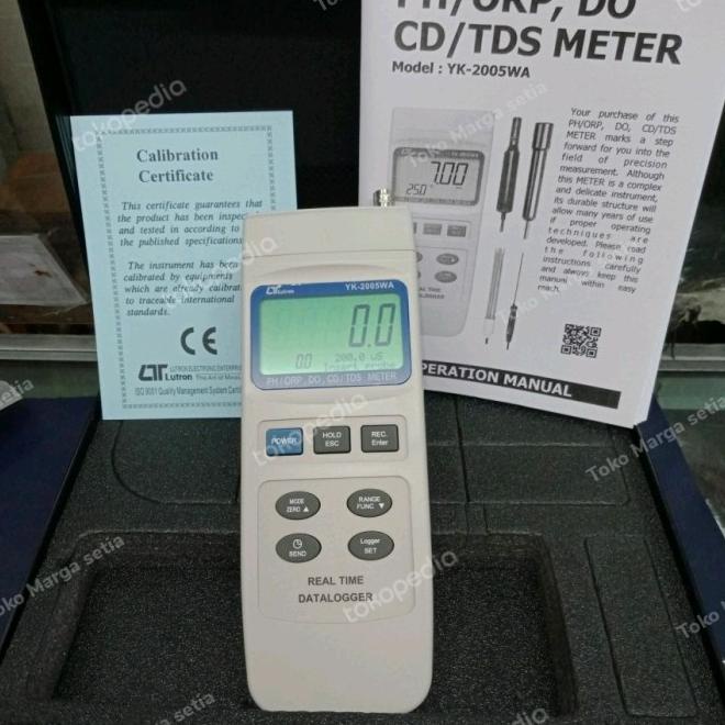 Ph Orp Do Cd/Tds Meter Lutron Yk-2005Wa (Sensor Probe Belum Termasuk)