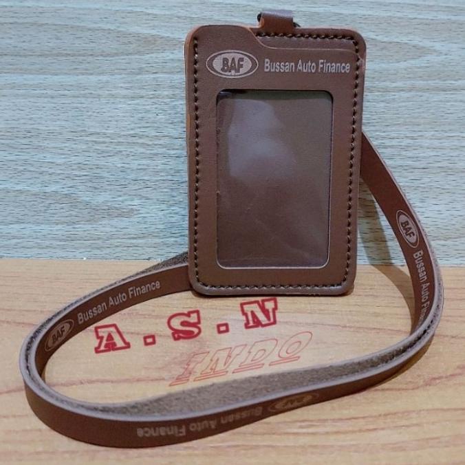 

}}}}}}] Holder kalung id card kulit / tempat id card BAF