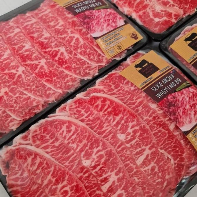 

Slice Misuji Wagyu Beef Mb 8/9 #Gratisongkir Lulla.Olstore