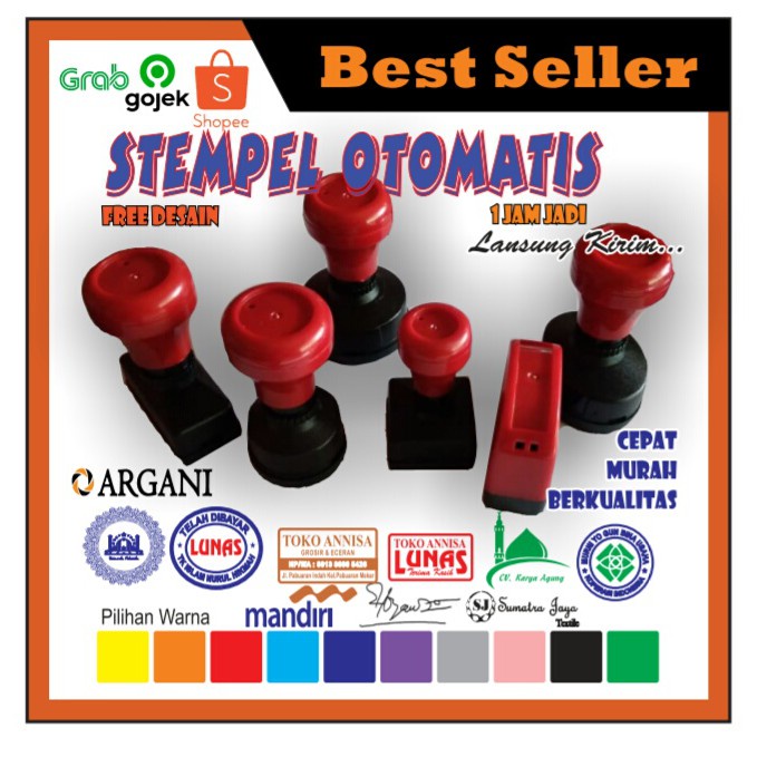 

Stempel Otomatis 2 Warna Costume
