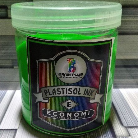 

Tinta Sablon Plastisol Flourescent Brain Plus Green 500Gr