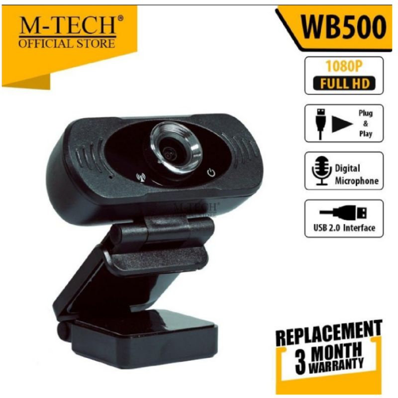 M-Tech / M Tech Wb500 / Wb-500 / Wb 500 1080P Full Hd Webcam Camera