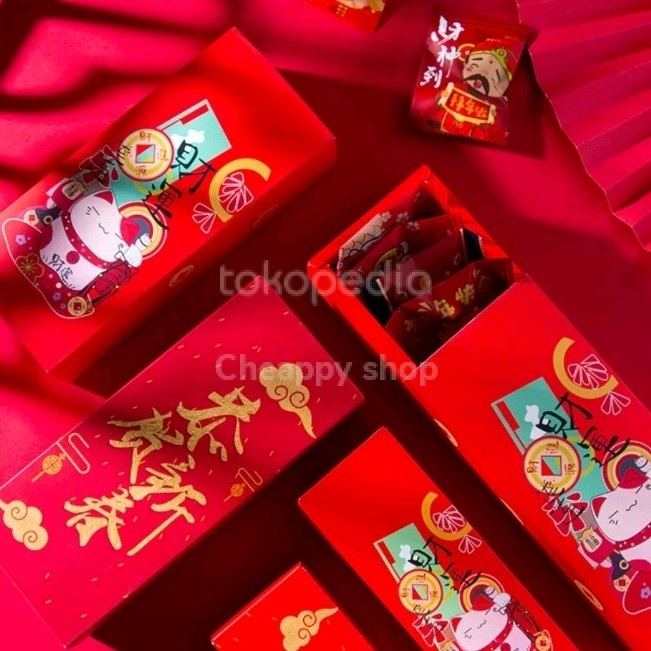 Box Imlek 23x10 Box Imlek Kue Box Imlek kue Mini box Imlek cookies