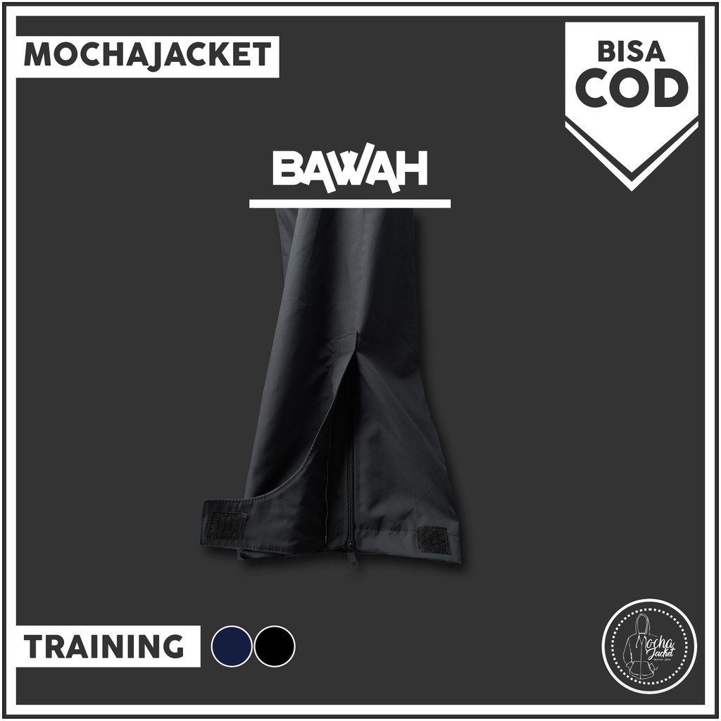 [EXCLUSIVE] BEST QUALITY Setelan Celana Training dan Jaket Parasut Hitam Polos dan navy polos