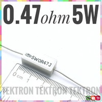 Resistor 0.47ohm 5W R47 0.47 Ohm kurleb 0.5ohm R5 5Watt 5 Watt