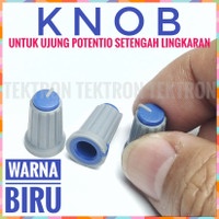 Knob Potentiometer Biru Knop Potensio Setengah Lingkaran Mixer Ampli