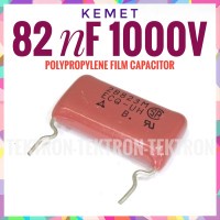 Kemet 82nF 1000V polypropylene film capacitor 2B823M 823