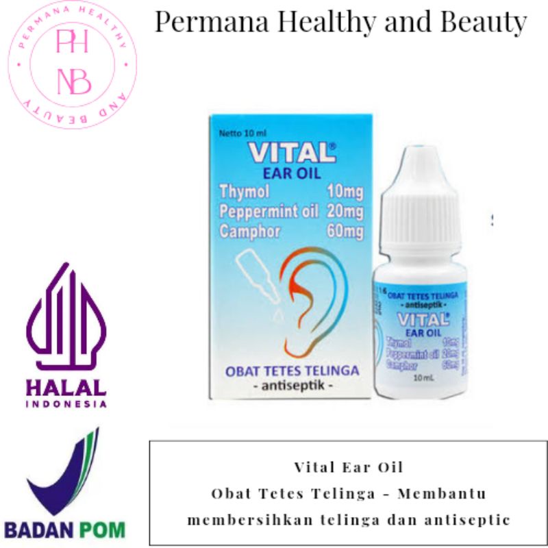 Vital Ear Oil - Vital Ear Oil Obat Tetes Telinga - Vital Ear Oil Obat Tetes telinga antiseptik - Vit