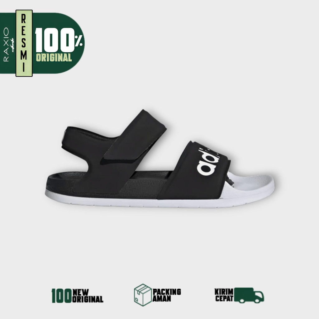Sepatu Sandal Adidas Adilette White Black Original Ori Asli BNIB Murah
