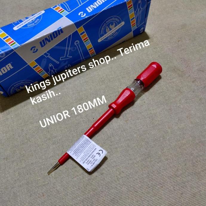 PROMO UNIOR OBENG TESPEN TES PEN LISTRIK 180MM 180 MM MADE in SLOVENIA UNIOR