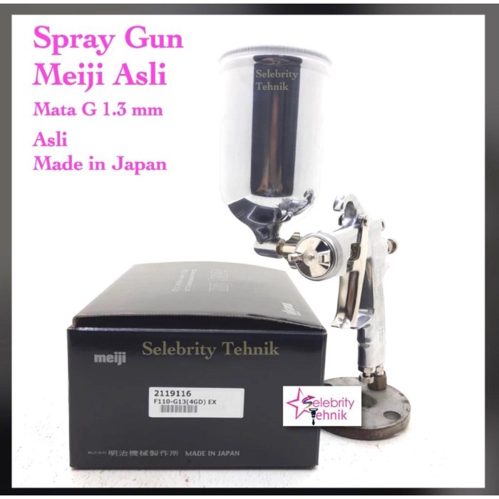 ✨New Ori Spray Gun Meiji Asli Mata G 1.3Mm Made In Japan / Penyemprot Cat Terbaru