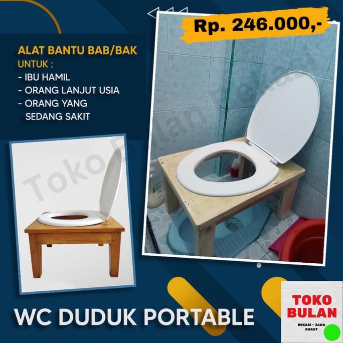 Wc Toilet Duduk Kayu Closet Wc Duduk Kayu Portable