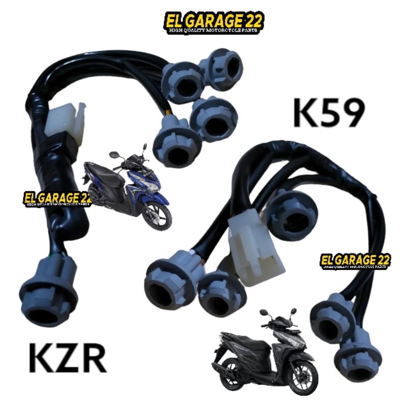 SLM Piting soket lampu belakang honda vario 125 techno fi KZR/ Vario 125 - 150 led old K59 /Kabel