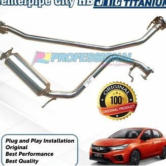 Exhaust Muffler Knalpot JTC titanium Centerpipe Honda City GN 21+ HB 1