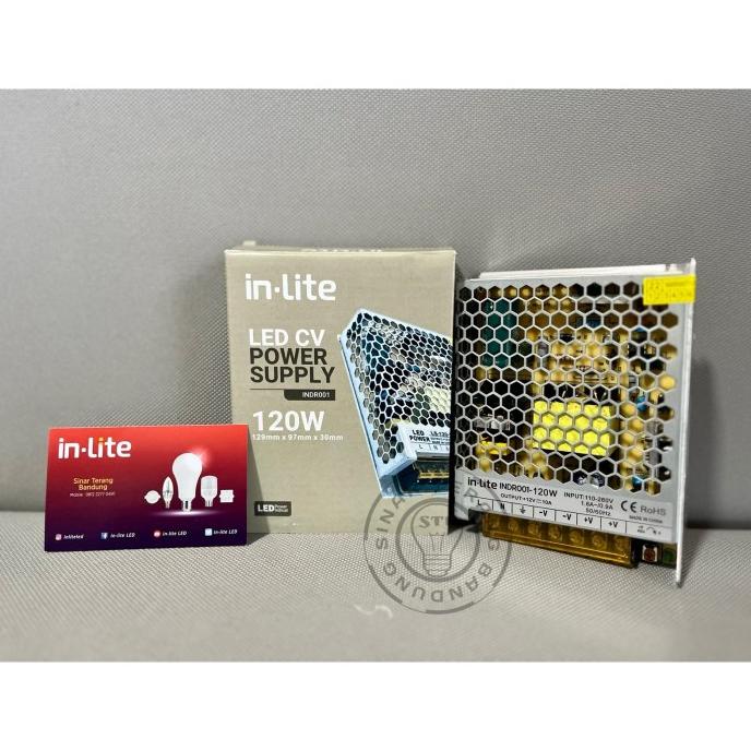 *$*$*$*$] ADAPTOR DRIVER PSU TRAFO LED STRIP INLITE 10A 12V 120W - INDR001