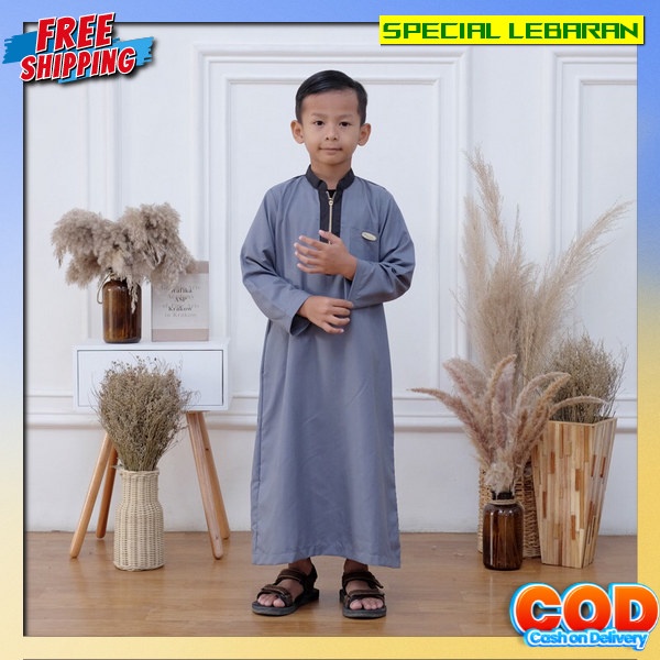 Jubah Mewah Premium Juba Gsmis Koko Berkualitas Remaja Tanggung Ghamis Ansk Laki 1-14 Thn Jbah Hubah