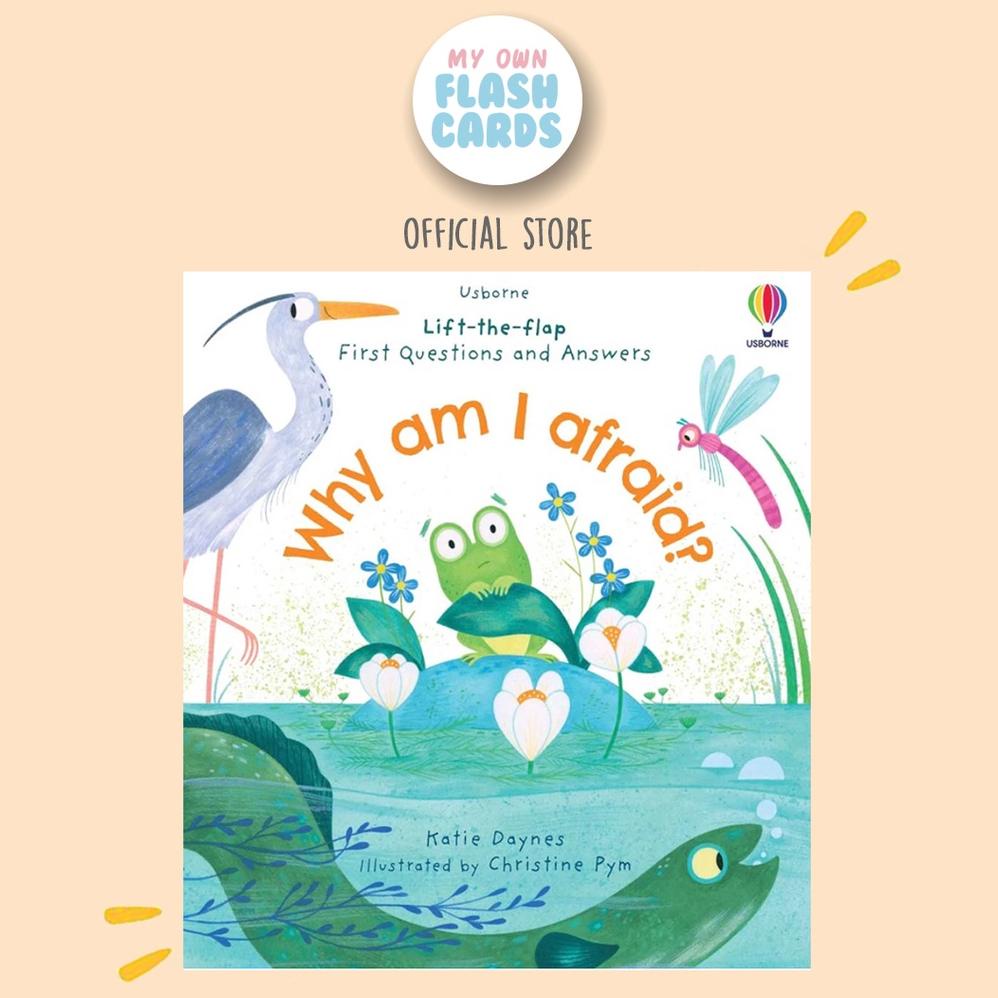 Big Sale Usborne Why Am I Afraid ? Lift The Flap First Questions And Answers Board Book Buku Edukasi