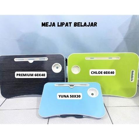 Promo Akhir Tahun New|Shenar Bisa Cod -  Meja Lipat Belajar 60X40|Meja Belajar Handle|Meja Laptop|Me