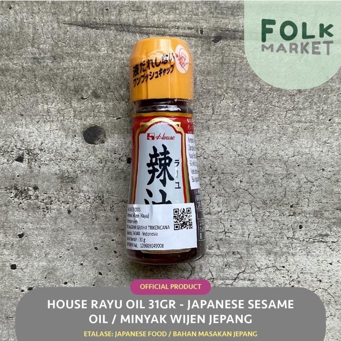 

~^~^~^] HOUSE Rayu Oil 31gr - Japanese Sesame Oil / Minyak Wijen Jepang
