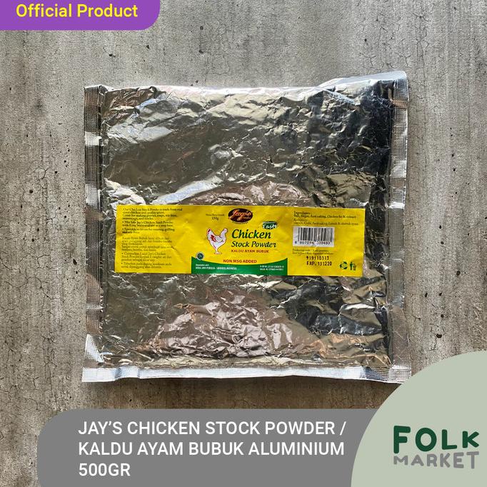 

+++++] Jays Chicken Stock Powder / Kaldu Bubuk Ayam 500 Gr Aluminium Pack