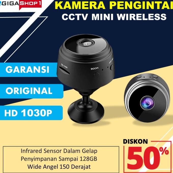 Kamera CCTV Mini Wireless Wifi Pengintai Tersembunyi Kecil Tanpa Kabel