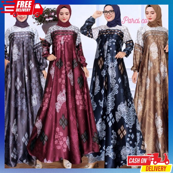 Gamis Terbaru Idul Fitri Bj Gammis Lebaran Buju Games Kekinian Termurah Baju Gmi Gamis Polos Elegan 