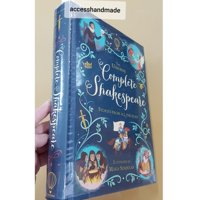 Usborne The Complete Shakespeare buku Import Sastra hard cover book